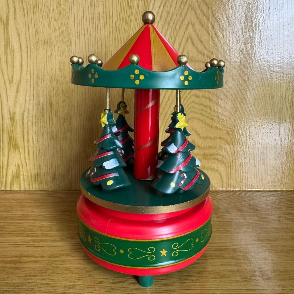 Music Box Carousel Birthday Cake & Christmas Decoration Gift