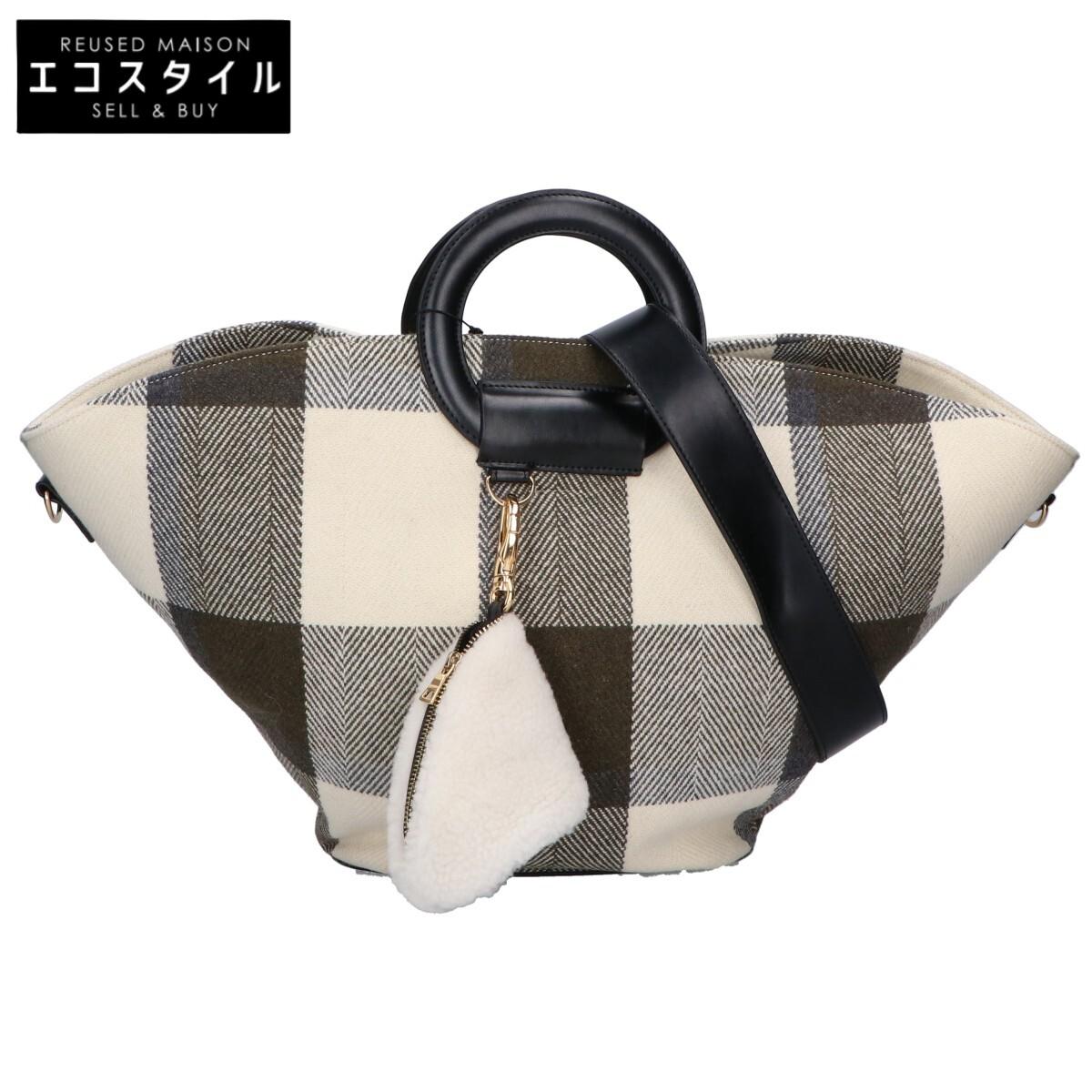 

ADORE [Excellent condition] 5319280900 Tuscany check Tote Bag Brown / WhiteUsed