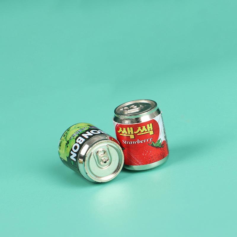 5Pc 1/12 Cute Miniature Doll House Fruit Drink Can Bottle Food Accessories