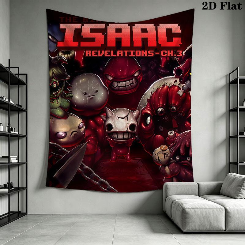 TBOI poster Wall Hanging Printed Fabric Blanket Decorative Tapestries for Bedroom Living Room Home Decor