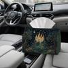 2D Flat 1pc Fantasy Decorative Illustration Tissue Box Multifunctional, Castle Night Landscape Suitable for Home, Parties, And Car Decoration. This De