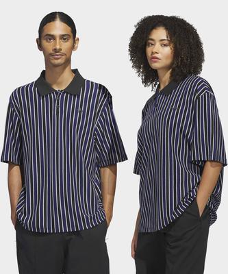 Skateboarding Classic Polo - White:Dark Blue / Kd1162
