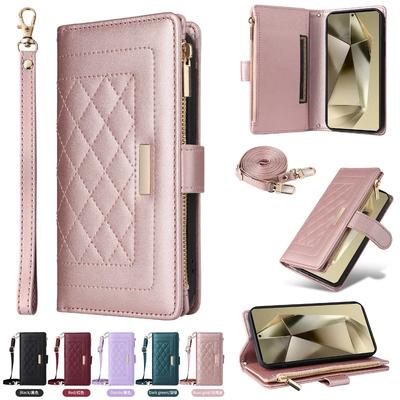 Portfel Crossbody z etui na telefon z uchwytem na karty do Samsung Galaxy S24 FE S23 Ultra S22 S21 Plus A55 35 A25 A15 A54 A34
