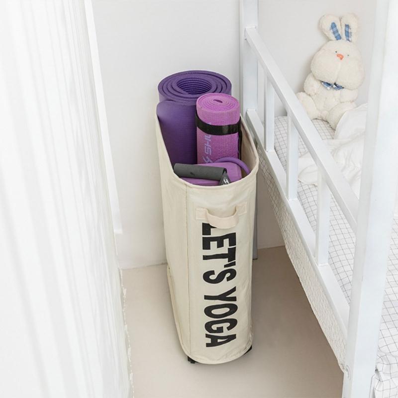 Rollender Wäschekorb mit Rädern für Zuhause, faltbar, Aufbewahrungskörbe für Schmutzwäsche, wasserdichte Organizer, schmaler Wäschekorb