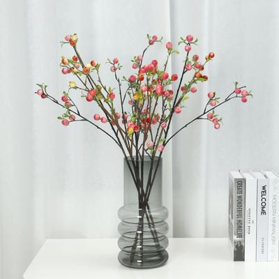 Artificial Flower Apple Branch, Home Decoration Fake Flower Plant Artificial Berry Branch