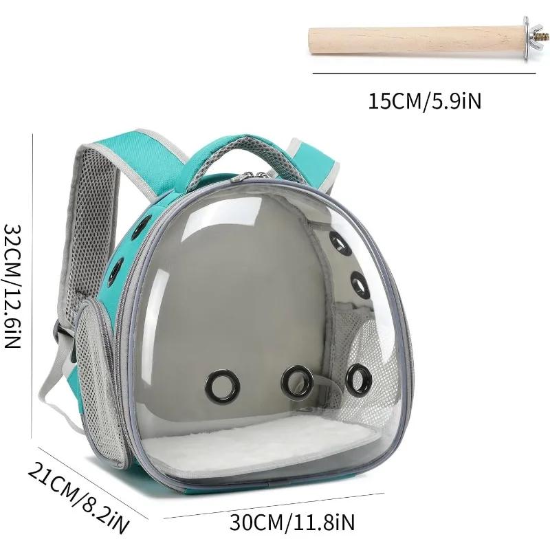Leopard Gecko Backpack Bird Cage Parrot Carrier Travel For Lizard Guinea Pig Rabbit Frog Spiders Bearded Dragon Reptile Pet Bag