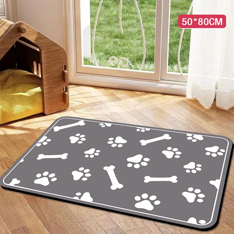 Saugfähige Futtermatte für Haustiere, wasserdichtes Tischset für Futter- und Wassernäpfe für Hunde und Katzen, schnelltrocknende Gummiunterlage, rutschfeste Matte für Zuhause