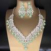 2025 Bridal Rhinestone Necklace & Earring Set: Elegant European-American Wedding Accessories