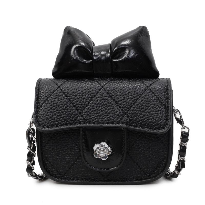 

Xiaoxiangfeng Мини-сумка с ромбической цепочкой Женская однотонная универсальная сумка через плечо в иностранном стиле Простая сумка-мессенджер чёрный