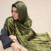 Malaysia's new imitation silky satin jacquard long scarf, women's shawl, headscarf MSL404