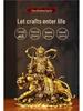 Zhao Gongming God of Wealth Statue Riding Tiger - Protector of Home & Office, Attracts Wealth, Ideal for Worship & Display in Living Room or Shop.