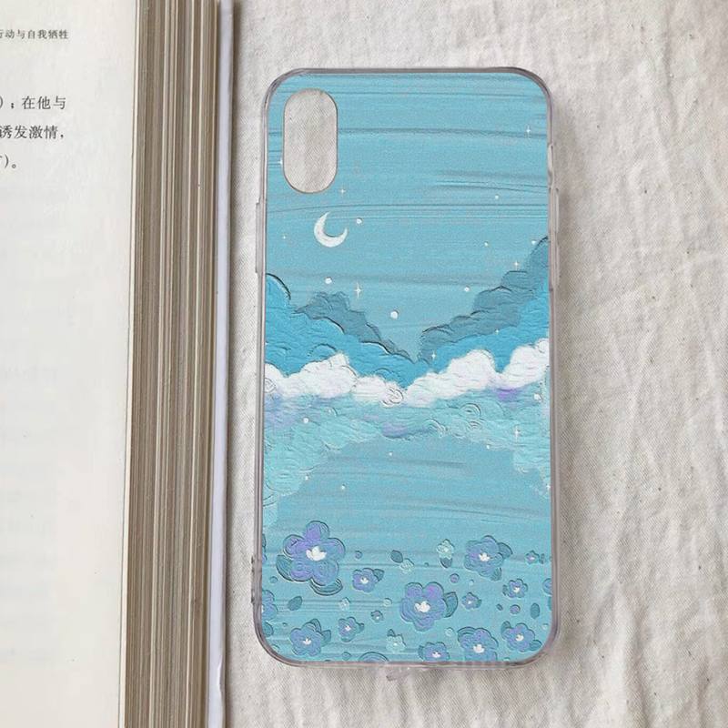 Art Oil Painting Phone Case for iPhone 11 12 13 Mini Pro Max 8 7 6 6S Plus X 5 S SE 2020 XR XS 10 case
