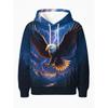 2025 Mode Cooler Adler Herren Hoodie 3D Gedruckte Hoodies Edition Trend Amerikanischer Adler Herren Sportbekleidung Kinder Freizeit Unisex Pullover