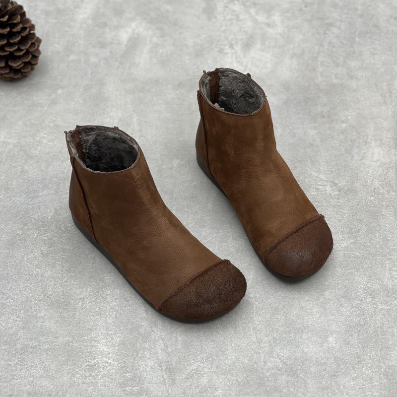 

Ретро Обувь, Женская Обувь, Короткие Ботинки, Новые Ботинки-Одиночки Женские на Плоской Подошве с Круглым Носком, Бабушкины Ботинки 40 кофейный