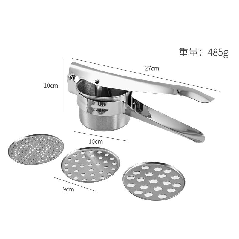 Stainless Steel Fruit Juicer Lemon Squeezer Manual Potato Stuffing Garlic Squeezer Vegetable Dehydrator Home Kitchen Accessories
