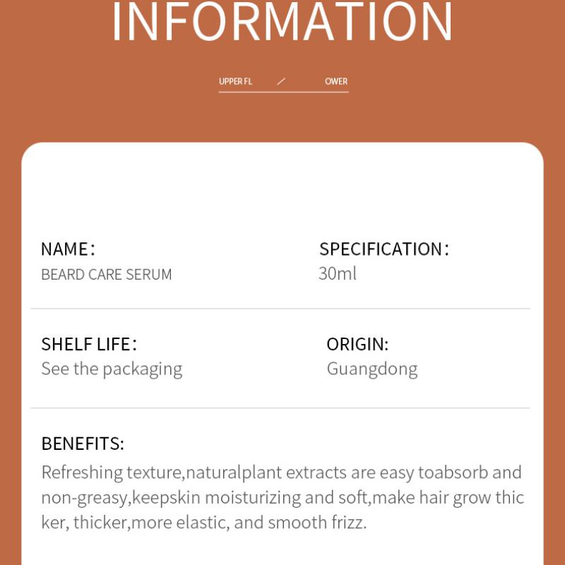 Beard Care Serum SADOER Men's Beard Care Liquid 30ml