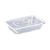 Jiwanggu 500ml Rectangular Transparent Disposable Food Containers, 300 Sets