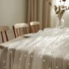 Household Luxury Wedding Table Runner Romantic Multi-color Gauze Tablecloth Semi-Transparent Long Table Runner Party