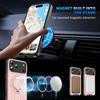 For iPhone 17 Pro Max Case Compatible with MagSafe Rotating Ring Kickstand PC + TPU Shockproof Phone Cover