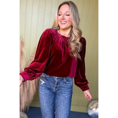 Velvet Women's Solid Color Pullover Round Neck Long Sleeved Top Casual Shirt for Women