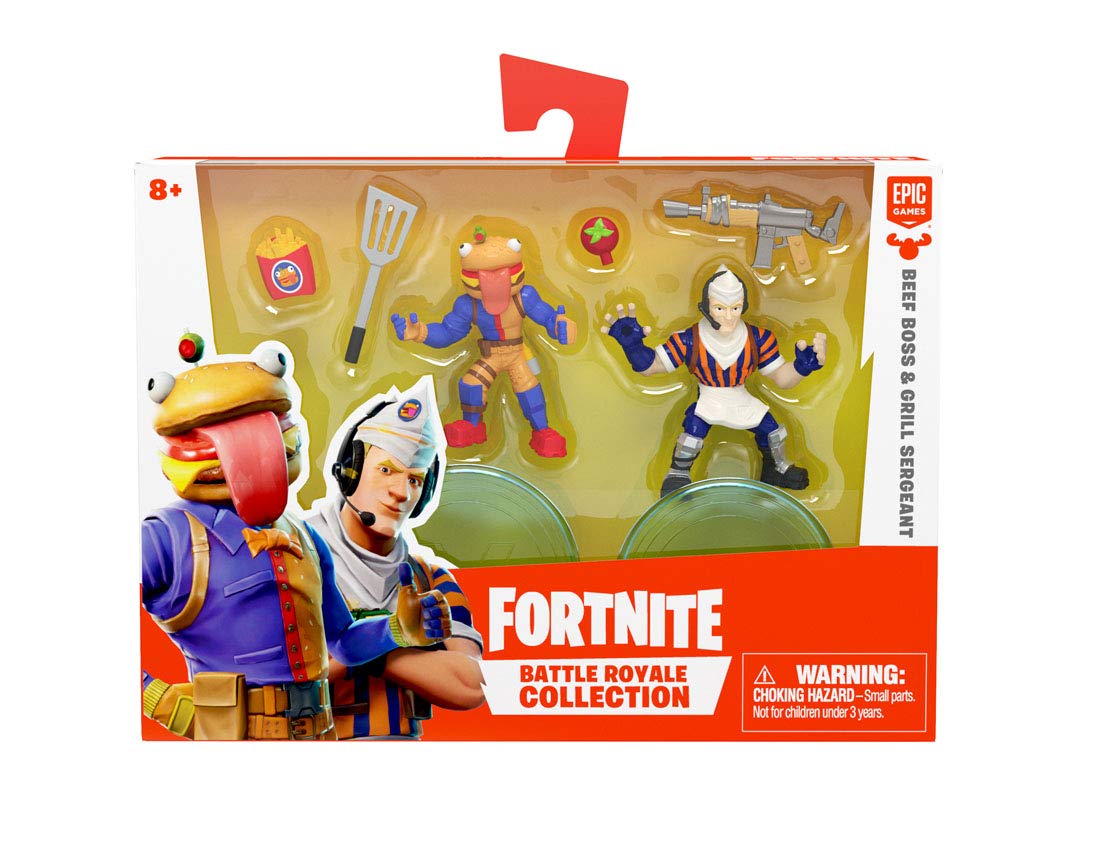 Коллекционный набор минифигурок Fortnite из 2 штук 011 Босс Бургер Сержант Гриль и