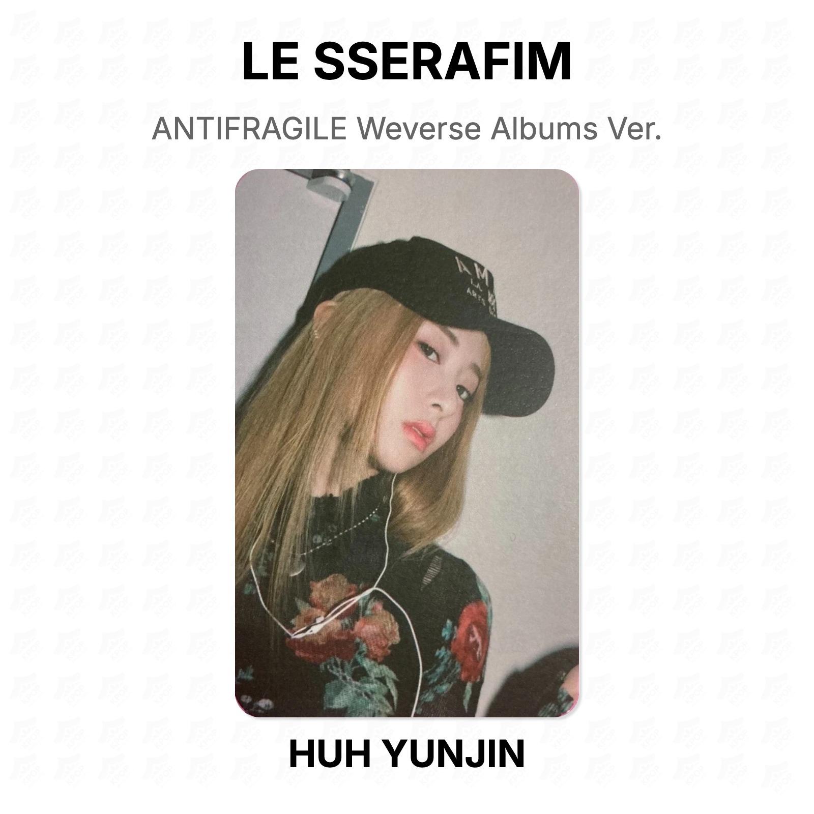 LE SSERAFIM ANTIFRAGILE Weverse Albums Ver. Official Photocard HUH YUNJIN