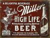 HIGH LIFE Retro Metal Tin Sign Poster Plaque Garage Wall Decor A