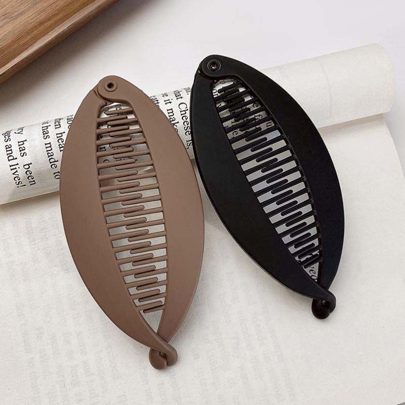 Matte Fischform Haarspangen Pferdeschwanzhalter Haarschmuck Twist Bananen-Haarspangen Haarnadeln Haaraccessoires für Frauen Klemme