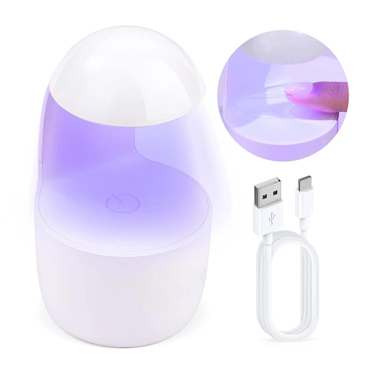 

Mini Q-shaped Nail Lamp Uv Lamp-with Sensor For-nails Usb 8w Nv Led Custom With-handle Dry Phototherapy Portable Curing Manicure