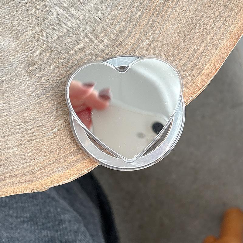 Mirror Phone Airbag Stand - Multi-Shape Makeup Mirror + Desktop Support All-in-One Accessory with Magnetic Design