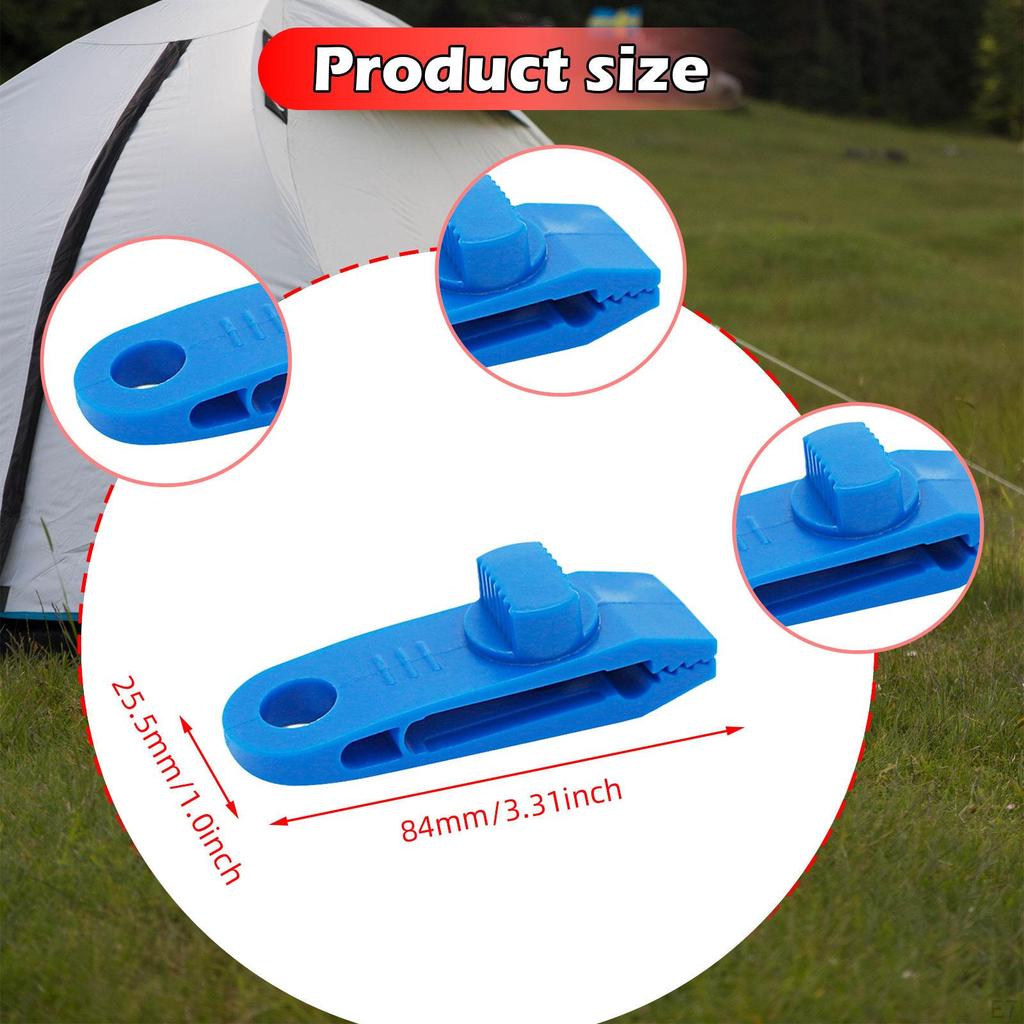10 Heavy Duty Tarp Clamps, Tent Fixed Awning Thumb Screws for Tarps, Boat Covers And