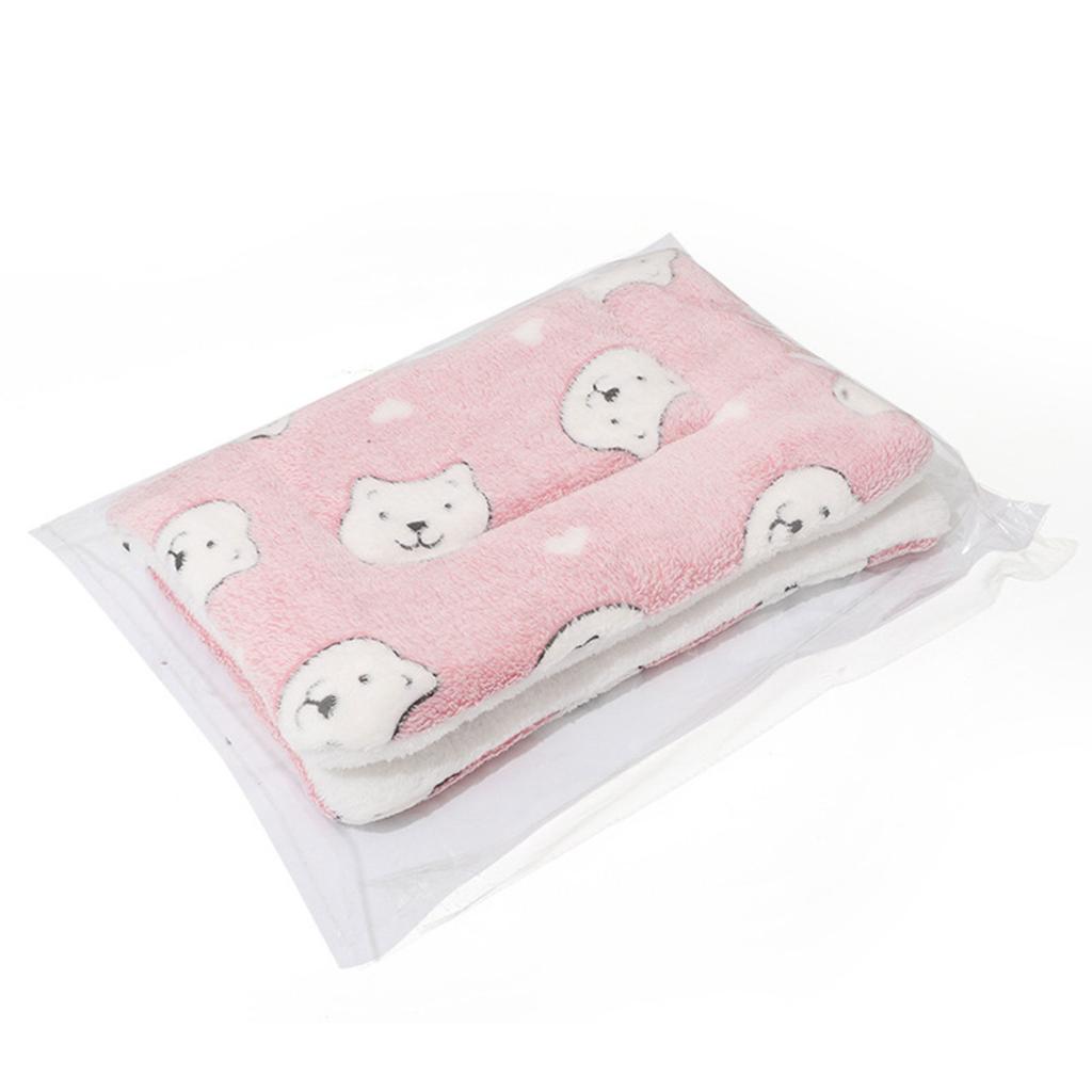 Furry Dog Blanket Soft and Warm Flannel Fleece Washable Pet Blankets for Dog Cats Cute Star Print Throw Cover