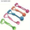 Durable Dog Rope Toy with Ball for Aggressive Chewers Interactive Tug of War Plaything Tough All Breed Puppy Chew Toys for Large