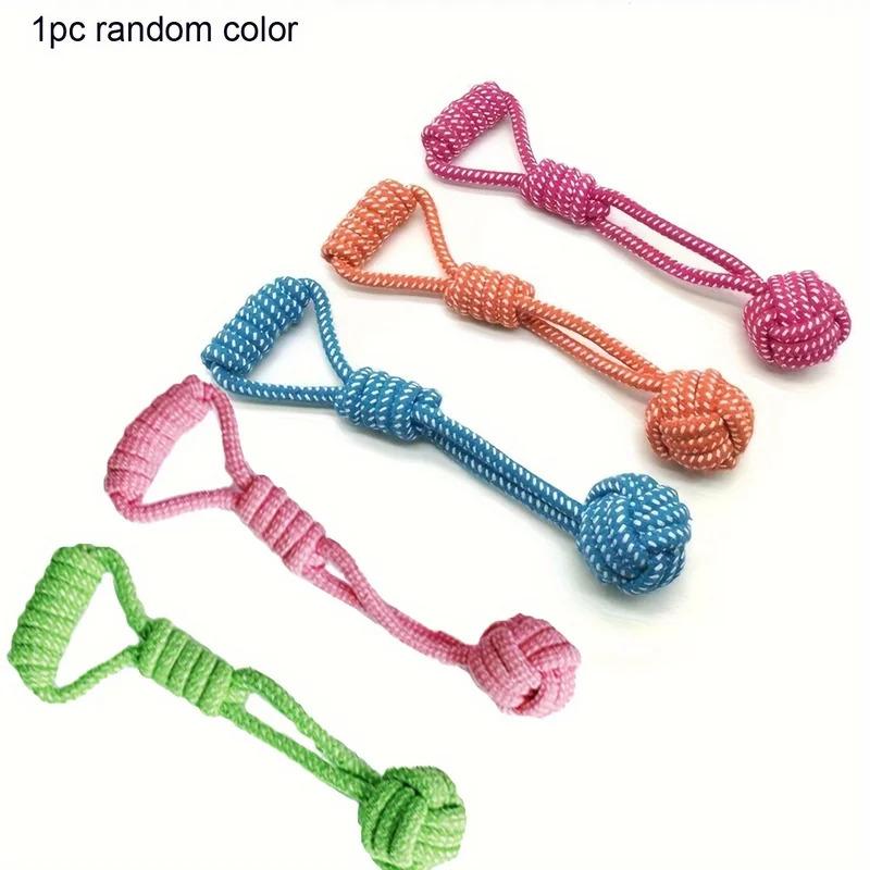 Durable Dog Rope Toy with Ball for Aggressive Chewers Interactive Tug of War Plaything Tough All Breed Puppy Chew Toys for Large
