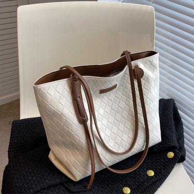 Outono Nova Bolsa Tote Bolsa de Ombro Versátil e de Alta Qualidade Estilo Preguiçoso Grande Capacidade Bolsa para Deslocamento