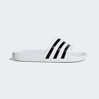 ADILETTE AQUA SLIDES încălțăminte alb sandale Slide Unisex îmbrăcăminte sport F35539 încălțăminte alb/core negru/alb încălțăminte