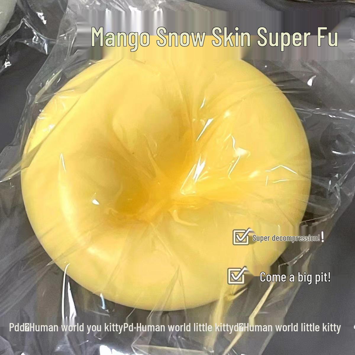

10cm Super Soft Squishy Cheese Ball Toy - Jumbo Clay Feel for Stress Relief