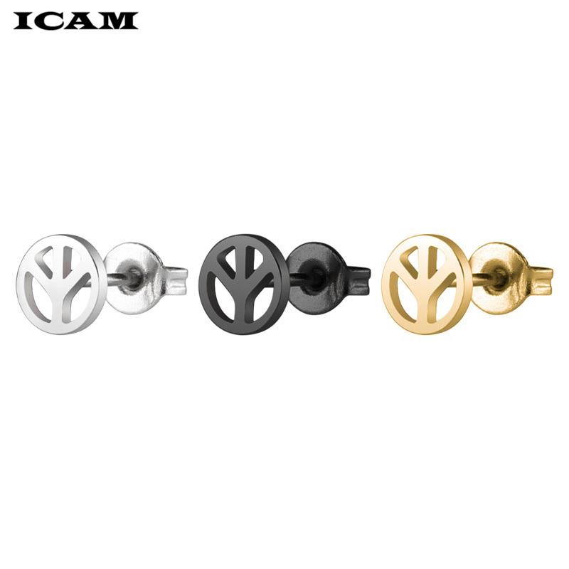 Anti War Peace Symbol Stud Earrings Fashion Jewelry Accessories for Mens Womens Earring Gift