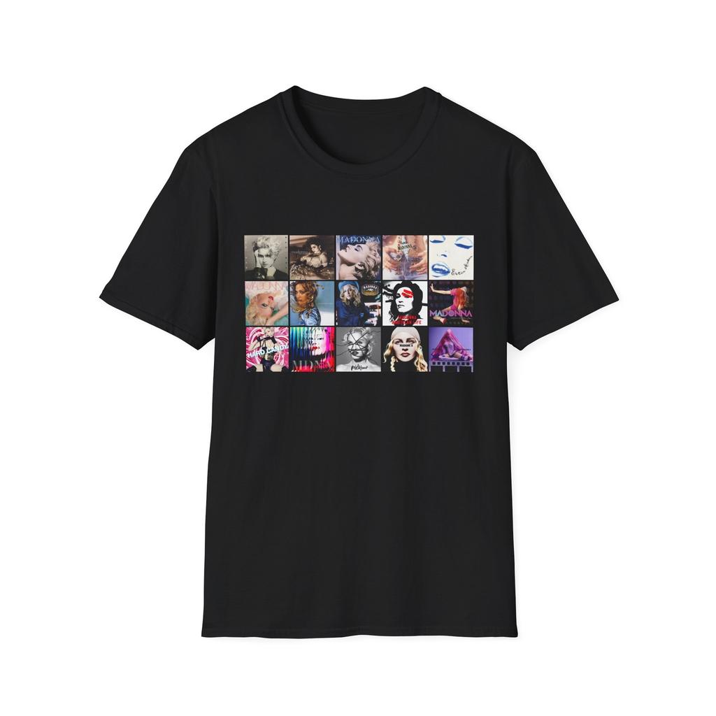 Madonna Studio Albums Collage Pop Art T-Shirt