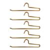 Grip Focused Z Form Trouser Hanger 5 Pack, Metal Closet Rail Holder for Pants Storage and Daily Closet Clothing Order