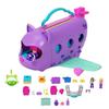 Polly Pocket-Verwandelbares Kätzchen-Flugzeug-Spielset mit 2 Mini-Figuren hwp19