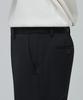 MUSINSA STANDARD Heavyweight Fleece-Lined Tapered Hidden Elastic Waist Length Slacks [Black]