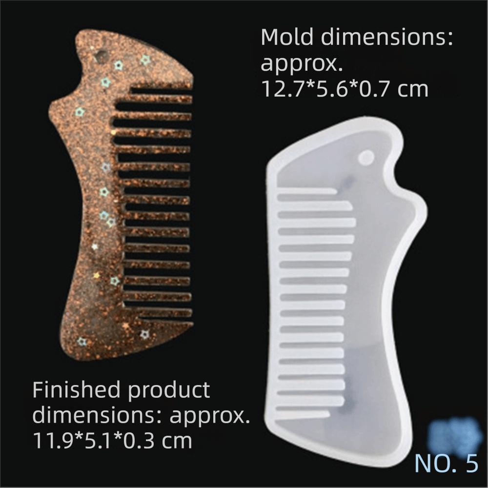 Silicone Comb Mold DIY Craft Epoxy Resin Mould Hair Comb Resin Mold  DIY Jewelry Craft Supplies