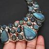 Luxury Large Labradorite Stone Necklace Iridescent Blue Flash Healing Crystal Choker Perfect Anniversary Gift for Her