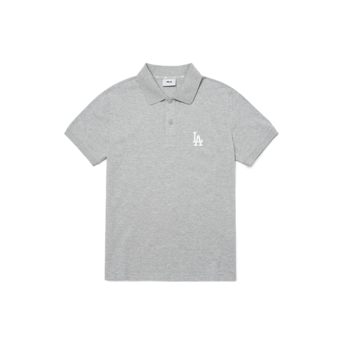 MLB Los Angeles Dodgers Polo Shirts Men s Gray Polo Collar Moderate Straight Fit 3LPQ01023-07MGS M