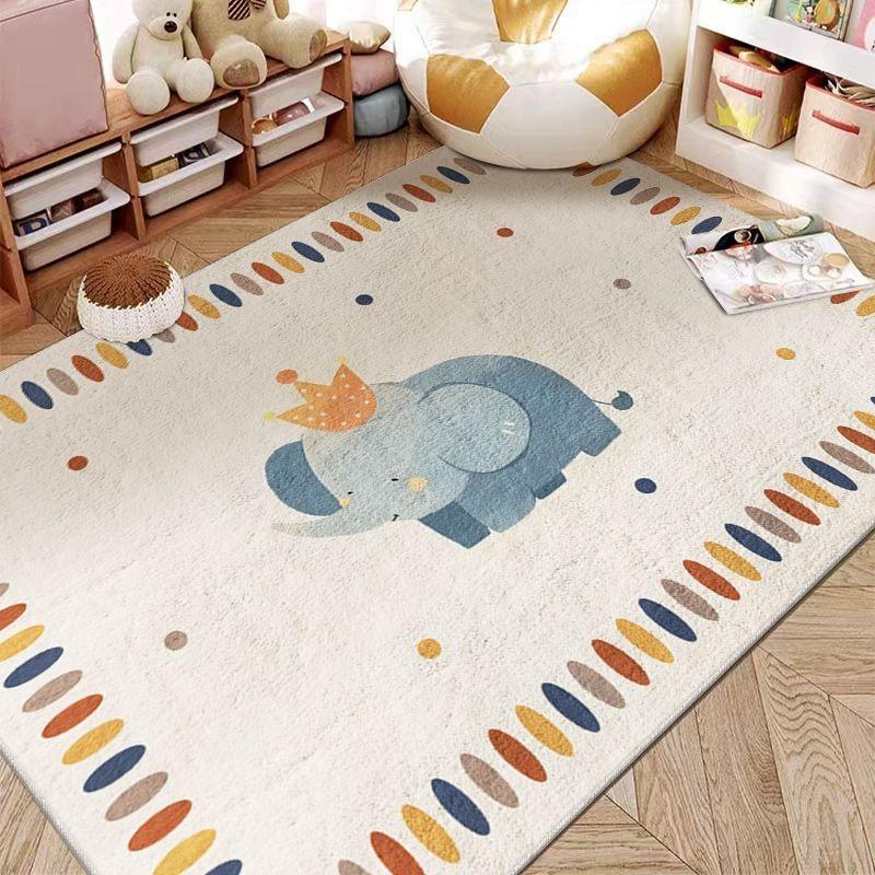 Cute Animal Pig Patterns Carpet Children's Bedroom Crawl Soft Mat Non Slip Sofa Floor Large Area Decor Rug Home Indoor Doormats