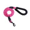 Reflective Foam Handle Rope Leash for Medium & Large Dogs - Multicolor