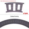 MOC Cross Track Railroad DIY Scene Building Blocks Multi Angle Curved Train Track Bricks Toys Rail Car Compatible With LEGO