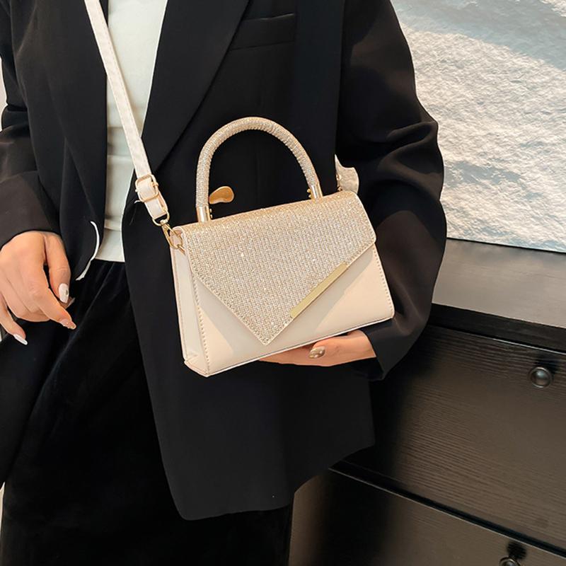 Retro Niche Design Crossbody Malá Čtvercová Kabelka Dámská Luxusní Kabelka Nová Trendy Módní Klopová Kabelka a Peněženka AVE