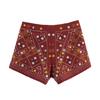 European and American style, wholesale women's clothing fashion versatile temperament decorative embroidered vest set 5770029